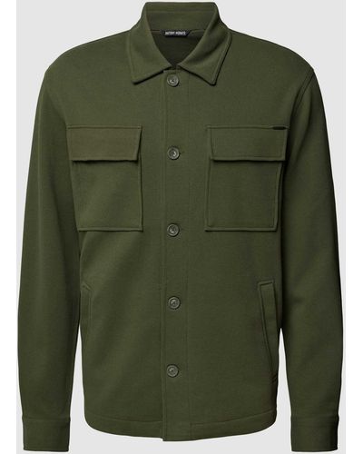 Antony Morato Overshirt mit Brusttaschen - Grün