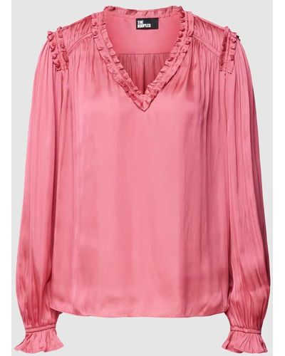 The Kooples Bluse mit Rüschen - Pink