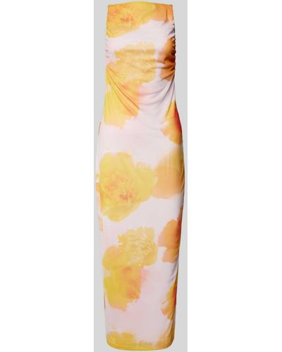 Noisy May Midikleid mit floralem Muster Modell 'AUBREY' - Weiß