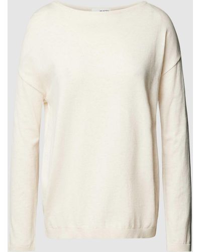 SELECTED Gebreide Pullover Met Boothals - Naturel