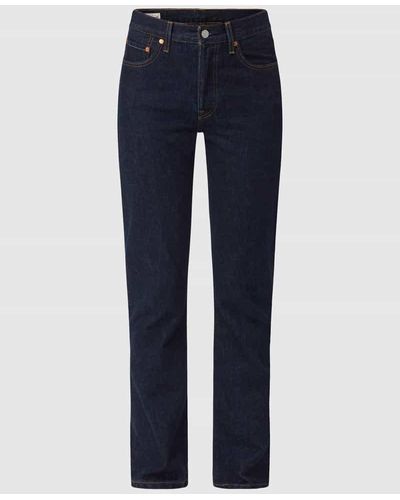 Levi's® 300 Straight Fit Jeans aus Baumwolle Modell '501' - Blau