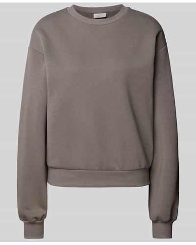 Gina Tricot Sweatshirt mit überschnittenen Schultern - Grau