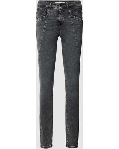 Brax Skinny Fit Jeans im Used-Look Modell 'ANA' - Grau