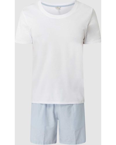 Esprit Pyjama aus Baumwolle - Weiß