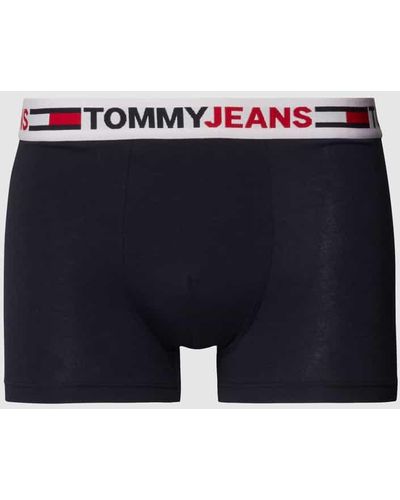 Tommy Hilfiger Trunks mit Label-Schriftzug - Blau