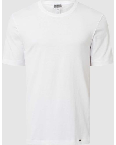 Hanro T-Shirt aus Single Jersey - Weiß