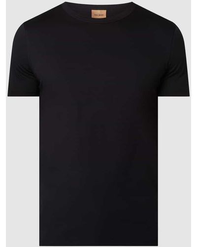 Mos Mosh T-Shirt aus Baumwolle Modell 'Perry Crunch' - Schwarz