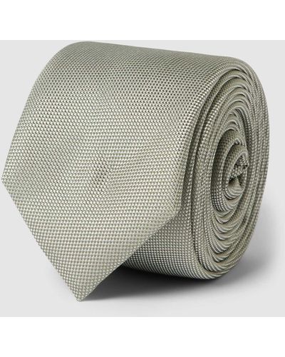 BOSS Krawatte mit Strukturmuster - Grau