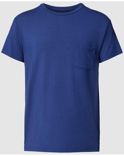 Jockey T-Shirt mit Brusttasche - Blau