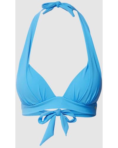 Banana Moon Bikini-Oberteil mit vorgeformten Cups Modell 'MAHO SPRING' - Blau