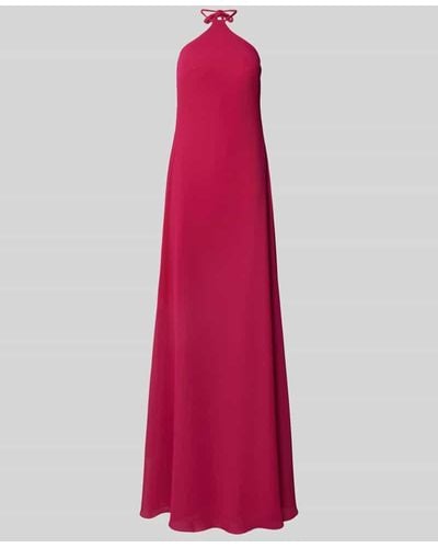 TROYDEN COLLECTION Abendkleid in unifarbenem Design - Pink