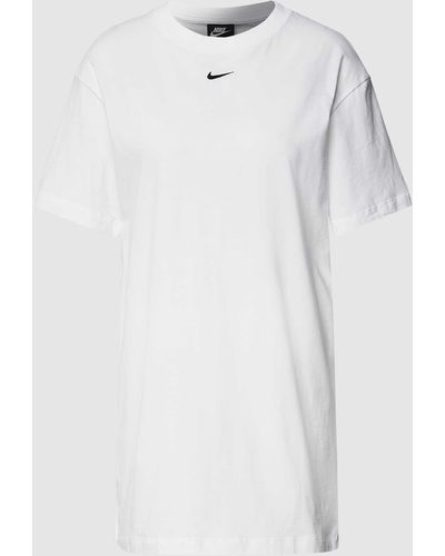 Nike Kurzärmeliges Sweatkleid mit Logo-Stitching - Weiß