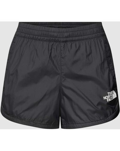 The North Face Korte Broek Met Labeldetail - Zwart