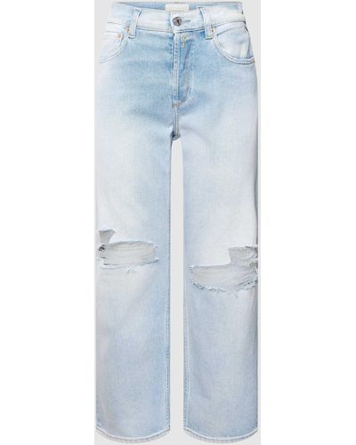 Replay Jeans Met Labelpatch - Blauw