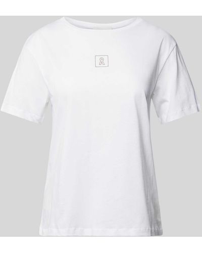 ARMEDANGELS T-shirt Met Labelstitching - Wit