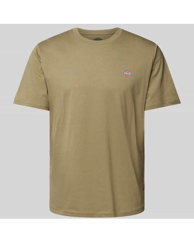 Dickies T-Shirt mit Label-Print Modell 'MAPLETON' - Grün