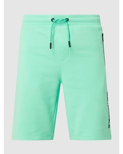 Karl Lagerfeld Sweatshorts mit Reißverschlusstaschen - Grün