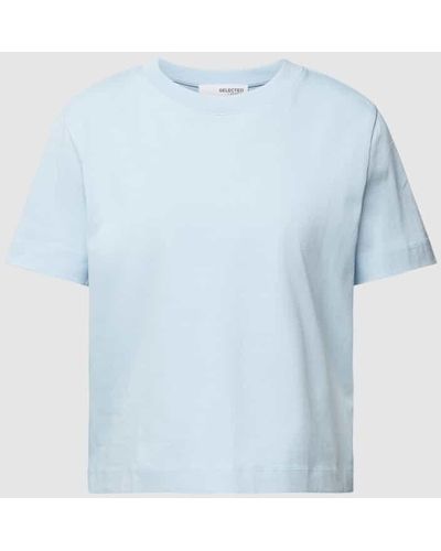 SELECTED T-Shirt mit Rundhalsausschnitt - Blau