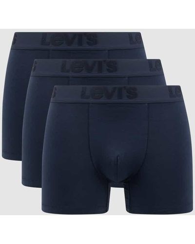 Levi's Trunks mit Stretch-Anteil im 3er-Pack - Blau