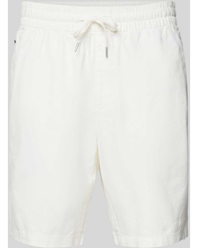 Matíníque Shorts mit elastischem Bund Modell 'barton' - Weiß