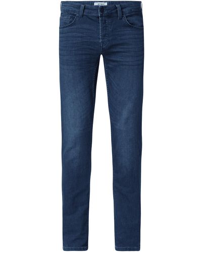 Only & Sons Slim Fit Jeans mit Stretch-Anteil Modell 'Mark' - Blau