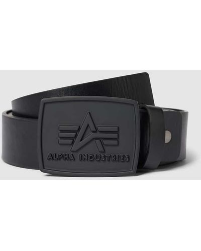 Alpha Industries Gürtel im unifarbenen Design Modell 'ALL BLACK' - Schwarz