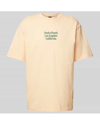 Only & Sons T-Shirt mit Rundhalsausschnitt - Natur