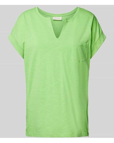 Freequent T-Shirt mit Brusttasche Modell 'Viva' - Grün