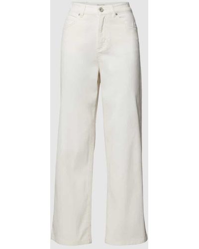 Marc O' Polo Jeans mit Label-Patch - Weiß