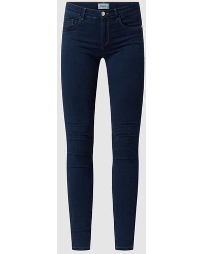 ONLY Skinny Fit Jeans aus Viskosemischung Modell 'Rain' - Blau
