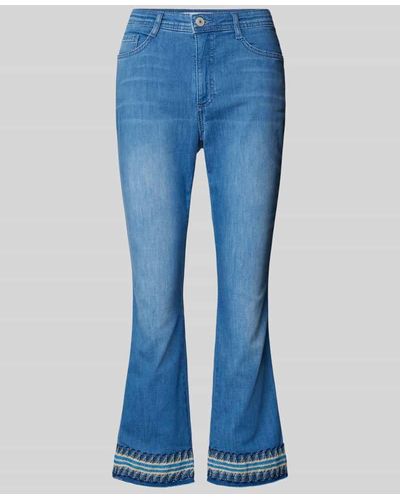 Brax Flared Jeans im 5-Pocket-Design Modell 'Mary' - Blau