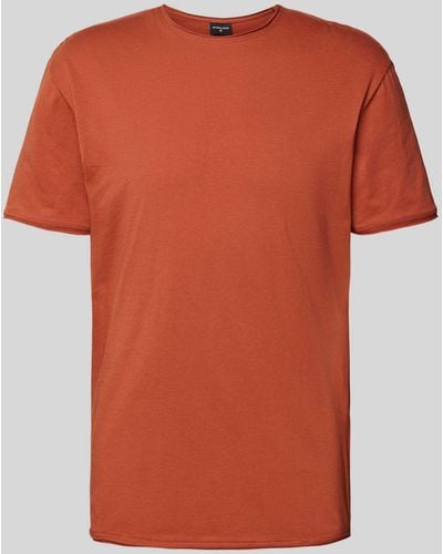 Strellson T-shirt Met Ronde Hals - Oranje