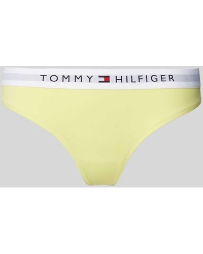 Tommy Hilfiger String mit elastischem Bund und Label-Detail - Gelb