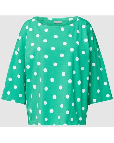 Fransa T-Shirt mit Allover-Muster Modell 'Siva' - Grün