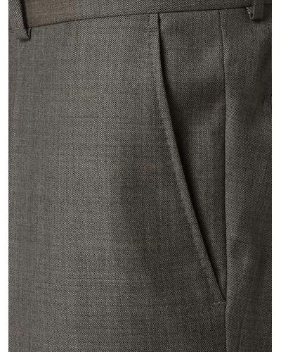 Carl Gross Anzughose aus Schurwolle Modell 'Stevenson' - Grau