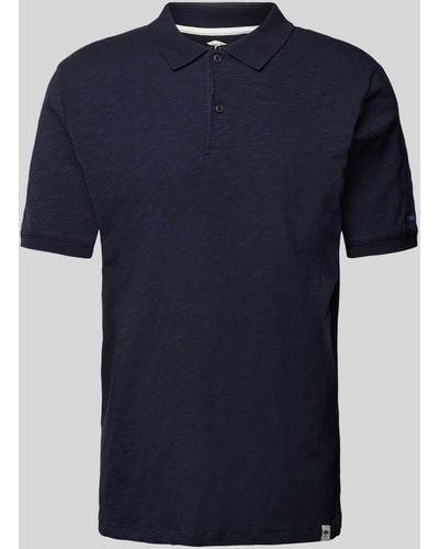 Fynch-Hatton Regular Fit Poloshirt im unifarbenen Design - Blau