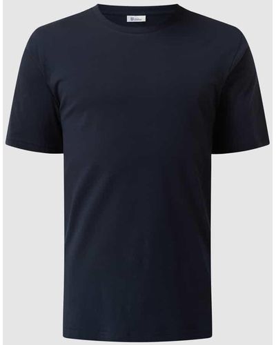Schiesser T-Shirt mit Rundhalsausschnitt Modell 'Hannes' - Blau