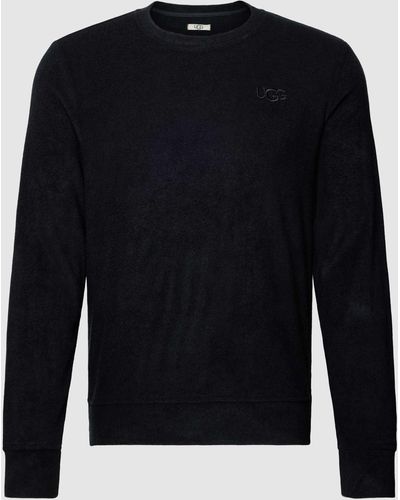 UGG Sweatshirt mit Label-Stitching - Schwarz