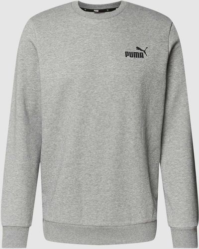 PUMA Sweatshirt Met Labeldetail - Grijs