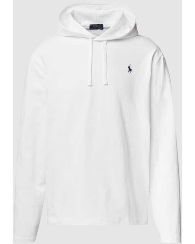 Polo Ralph Lauren Hoodie mit Logo-Stitching - Weiß