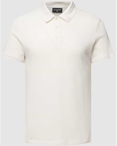 Strellson Poloshirt mit Polokragen Modell 'Prospect' - Weiß