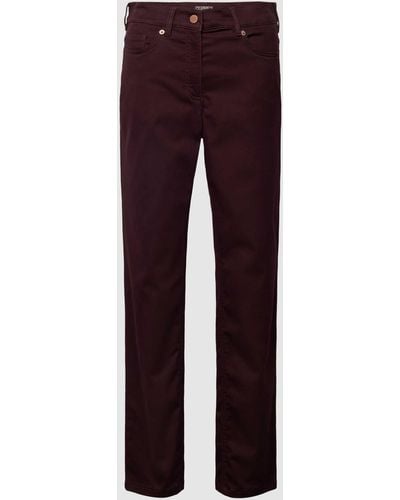 ZERRES Comfort Fit Jeans im 5-Pocket-Design Modell 'GRETA' - Rot