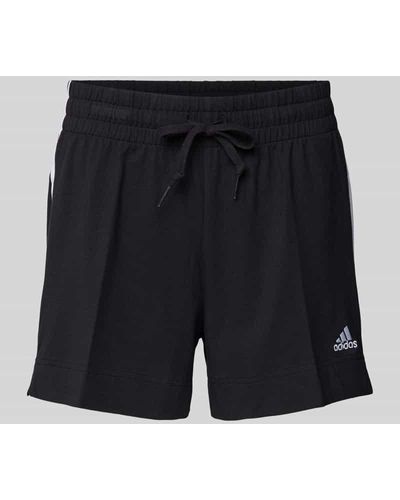 adidas Shorts mit elastischem Bund - Schwarz