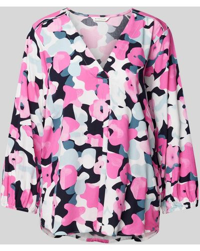 Tom Tailor Blouse Met All-over Print - Roze