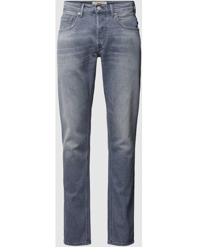 Replay Regular Slim Fit Jeans mit Eingrifftaschen Modell "WILLBI " - Blau