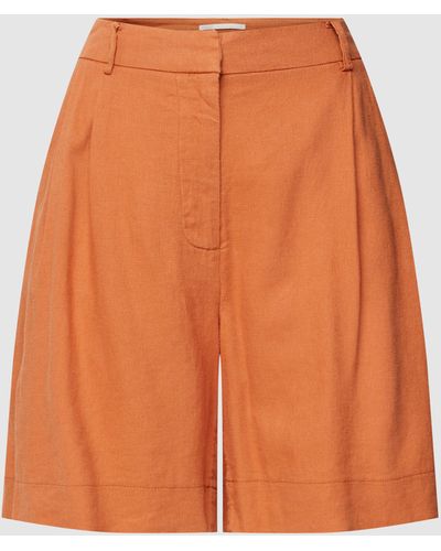 ONLY Shorts mit Knopf- und Reißverschluss Modell 'LUDO' - Orange