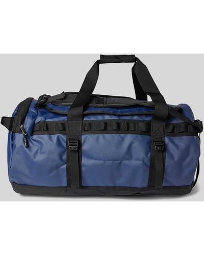 The North Face Weekender mit Label-Print Modell 'BASE CAMP DUFFEL M' - Blau