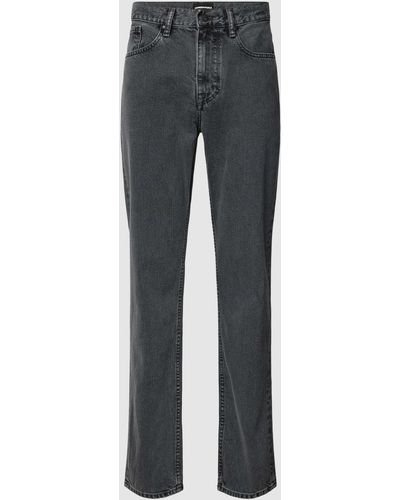 ARMEDANGELS Straight Leg Jeans im 5-Pocket-Design Modell 'DYLAANO' - Grau