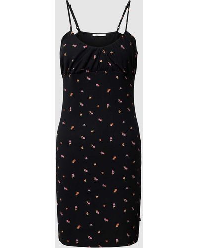 Tom Tailor Mini-jurk Met Bloemenmotief - Zwart