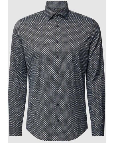 Seidensticker Business-Hemd mit Allover-Muster Modell 'Light' - Grau